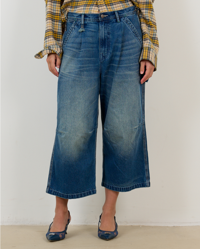 Crop Wide Leg Carpenter Jeans Depot Blue