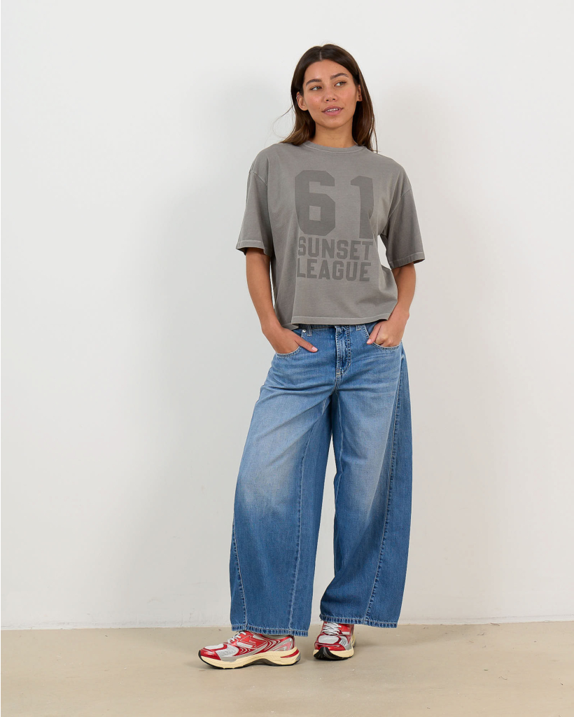 T-shirt met Print Stone