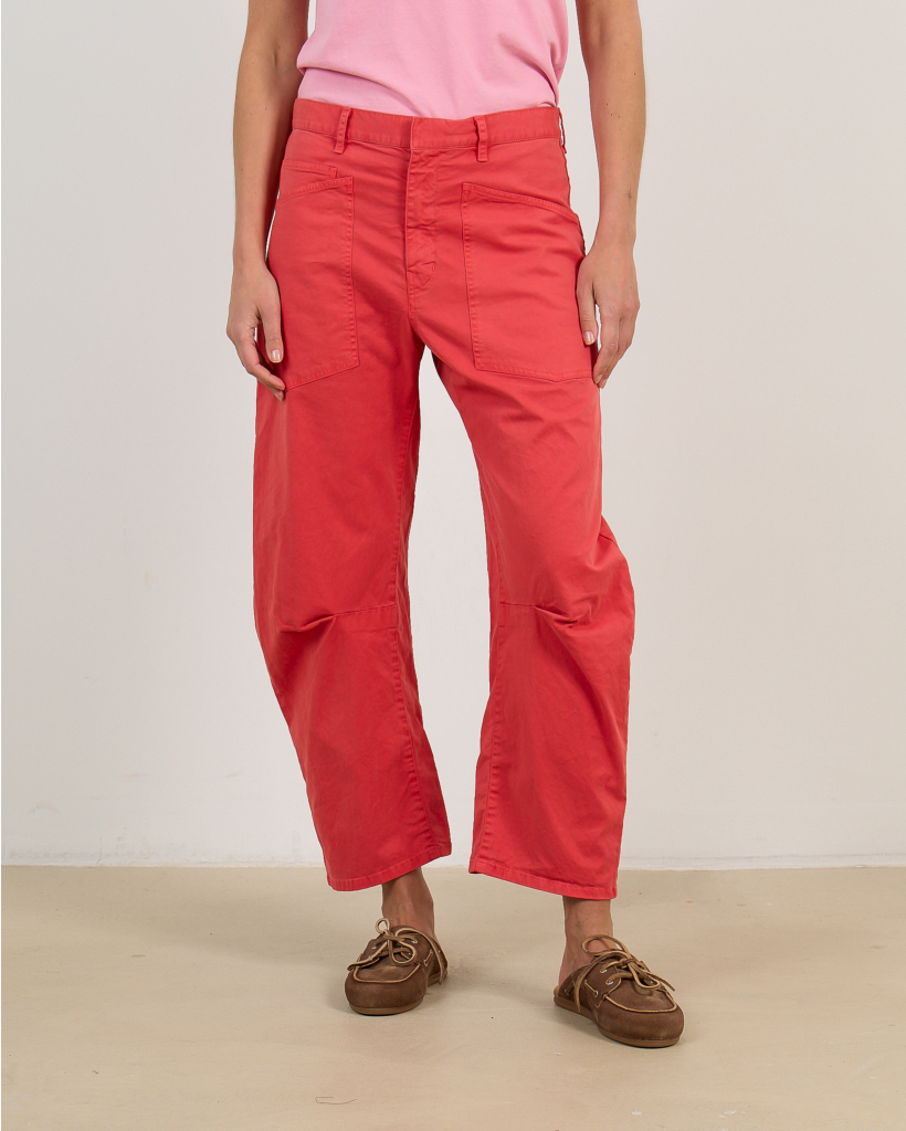 Shon Pantalon Vervaagd Rood