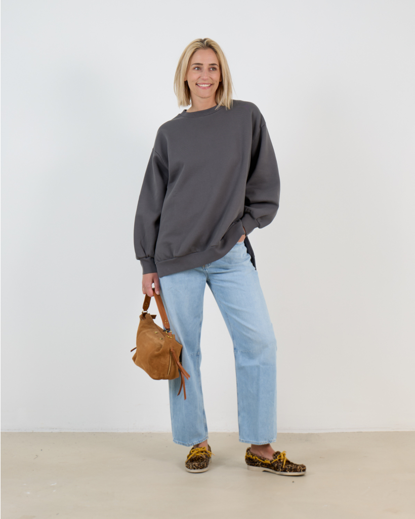 Ulla Crewneck Sweater Antraciet