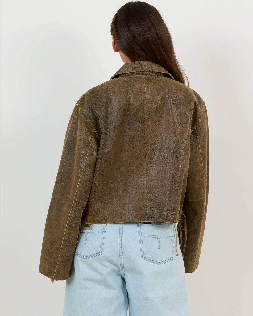 Fallon Suede Blazer Congac