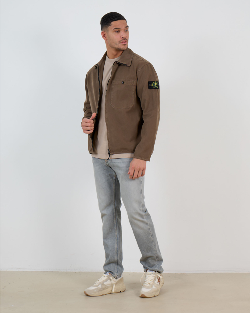 1200014 Zip-up Overshirt Umber