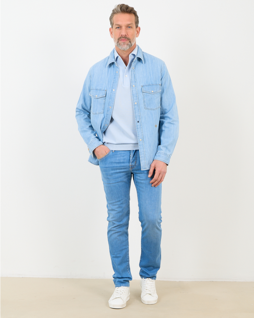 Polo Korte Mouw Blauw
