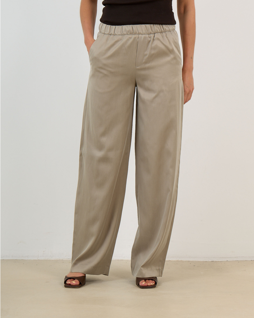 Consider Linnen Instap Pantalon Groen
