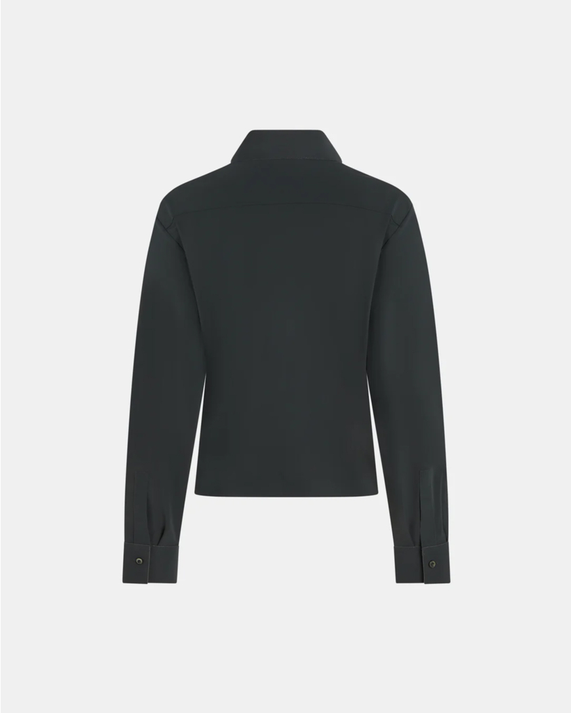 Blouse Lange Mouw Donker Grijs