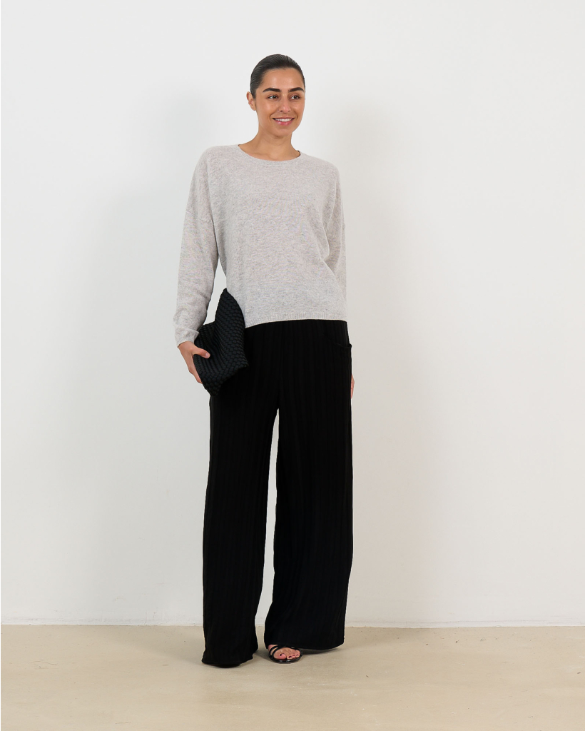 Kaira Cashmere Trui Lichtgrijs Mêlee