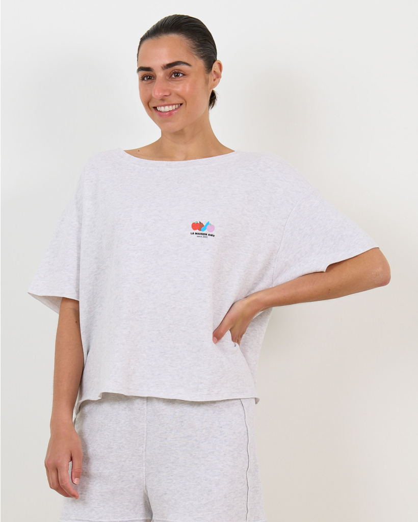 Atubay T-shirt met Logo Grijs