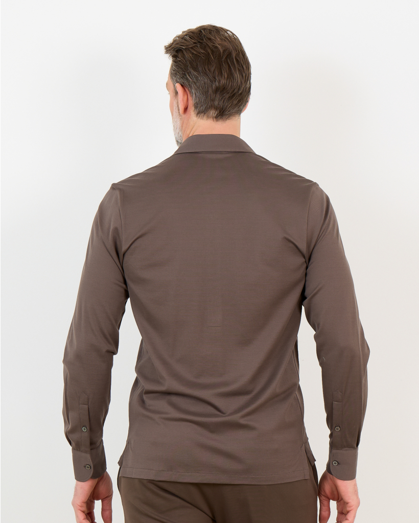 Lucille Pique Ultra Polo Shirt Taupe