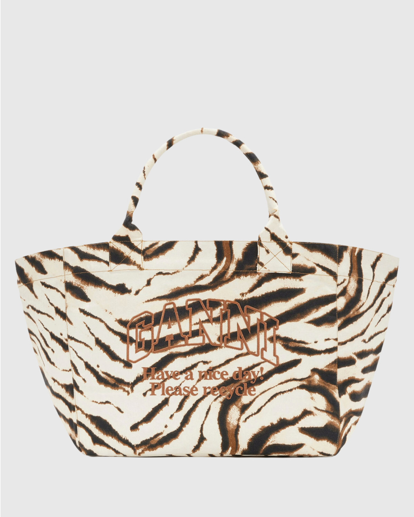 Zebra Grote Tote met Logo Egret