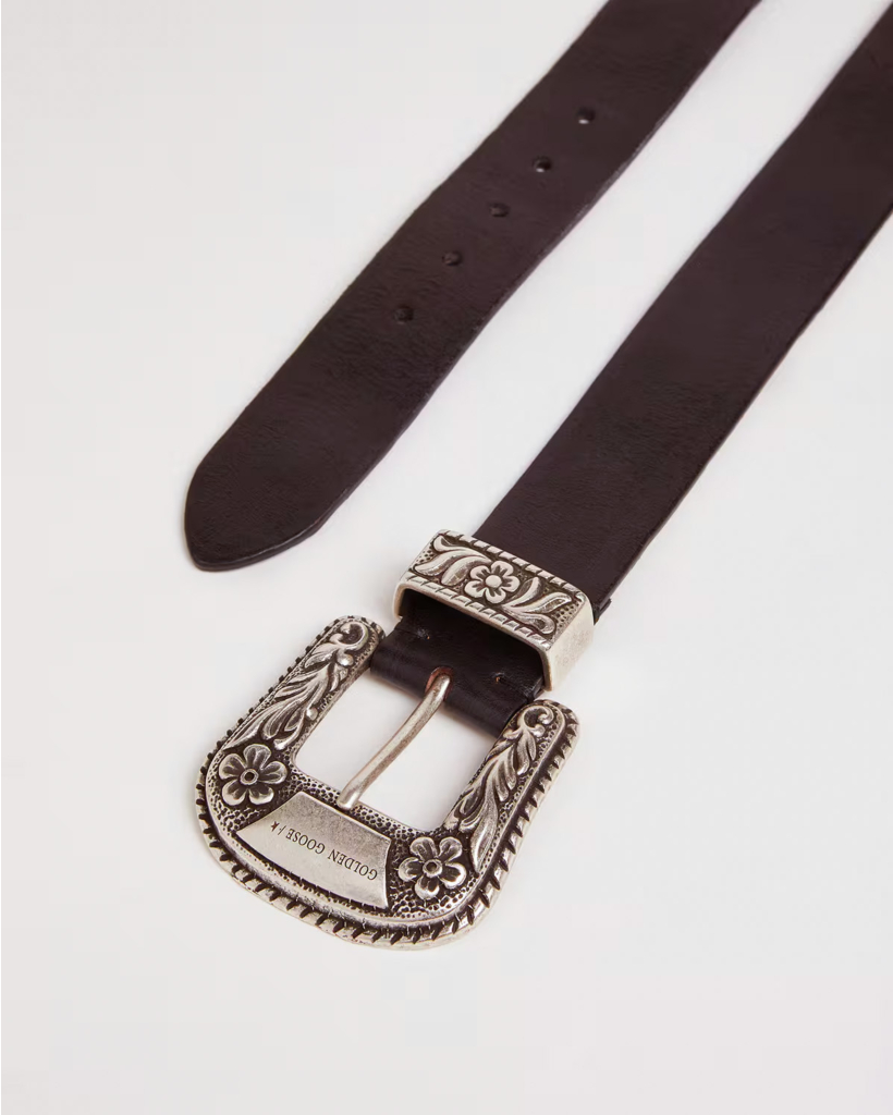 Leren Riem Wild West Zwart