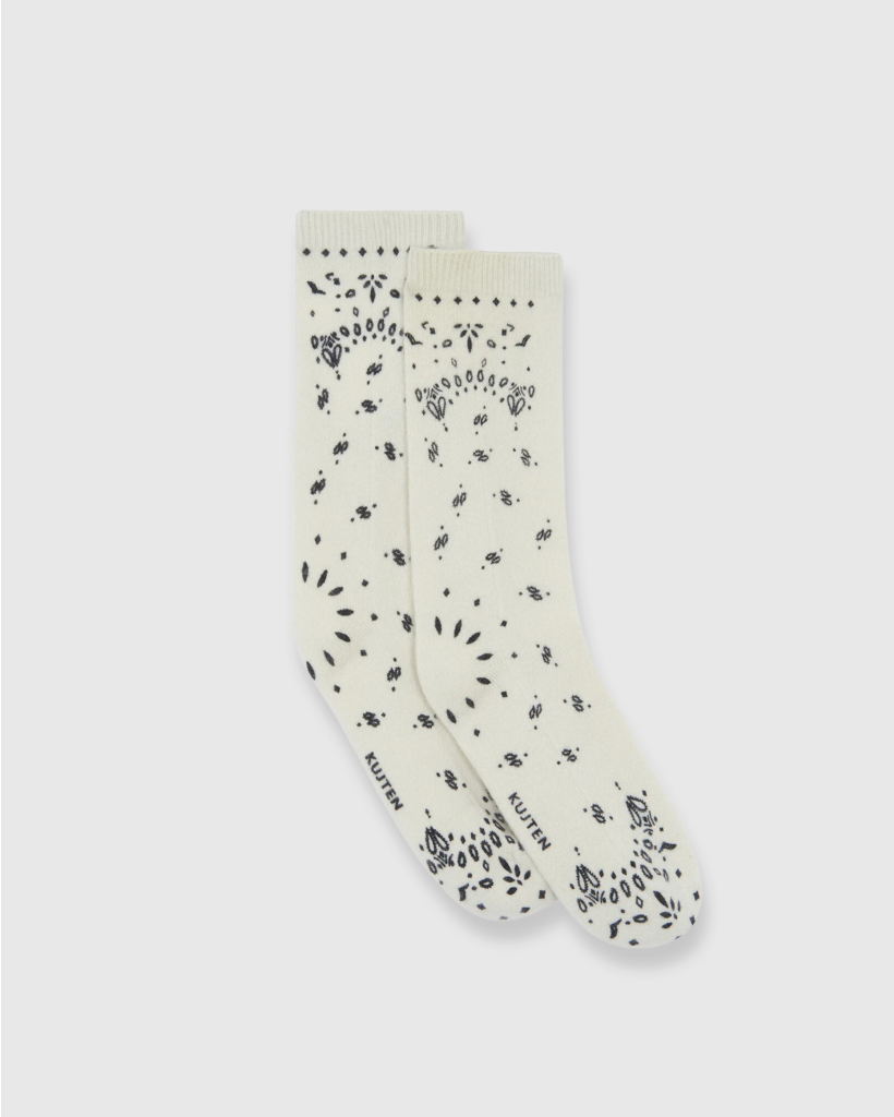 Sokken Sig Bandana Beige Zwart