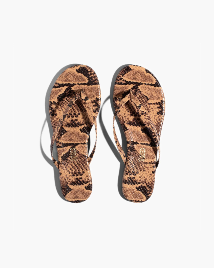 Lily Vegan Animal Flip Flop Coco Snake