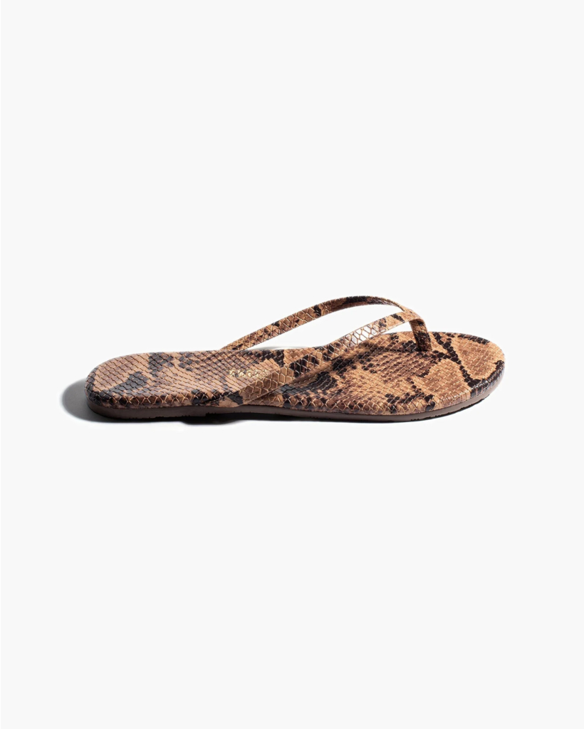 Lily Vegan Animal Flip Flop Coco Snake