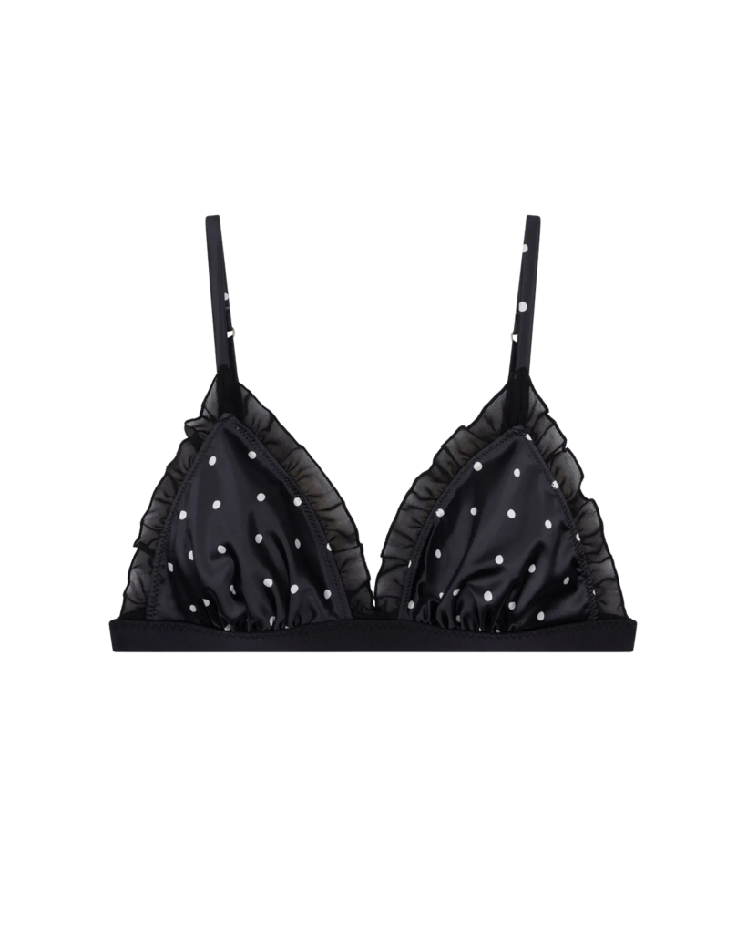 Stippen Bralet Zwart