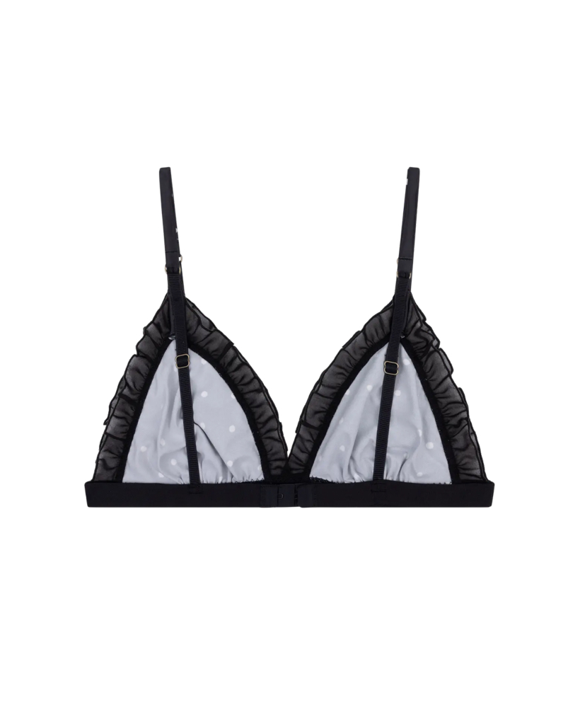 Stippen Bralet Zwart