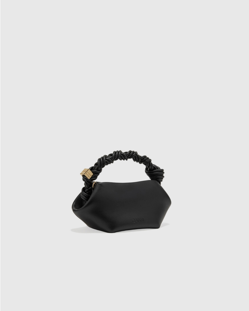 Mini Bou Bag Grained Zwart
