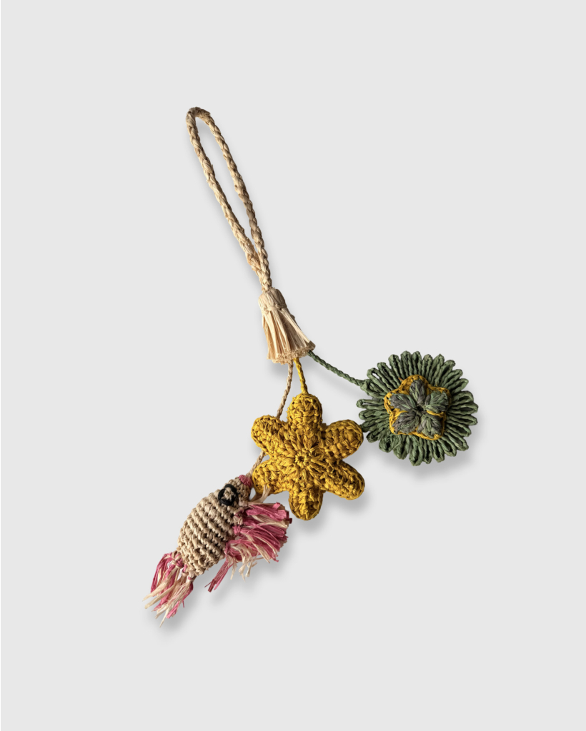 Raffia Bagcharm Starfish