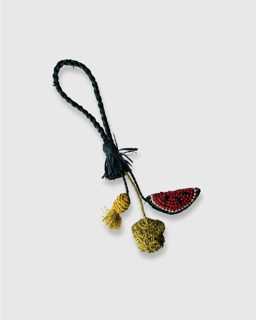 Raffia Bagcharm Watermelon