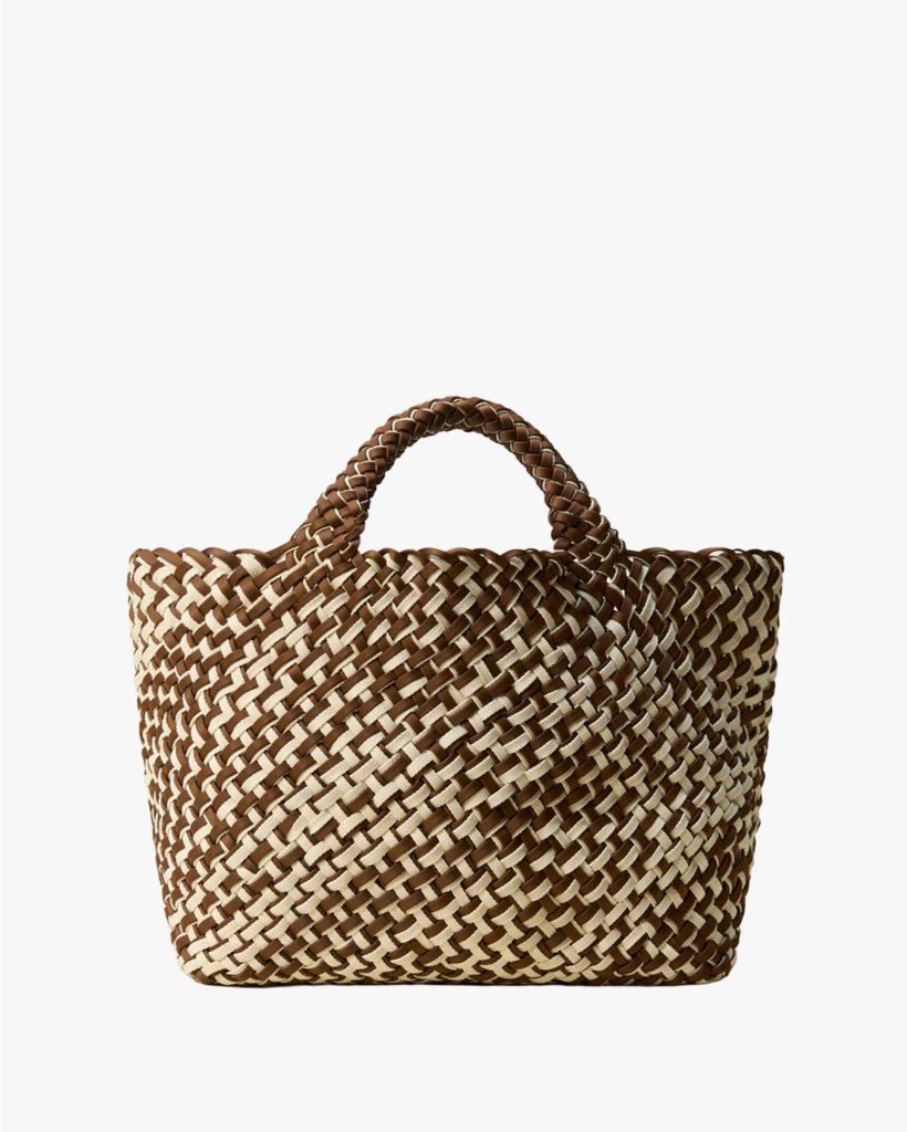 St.Barths Medium Tote Double Weave Caramel