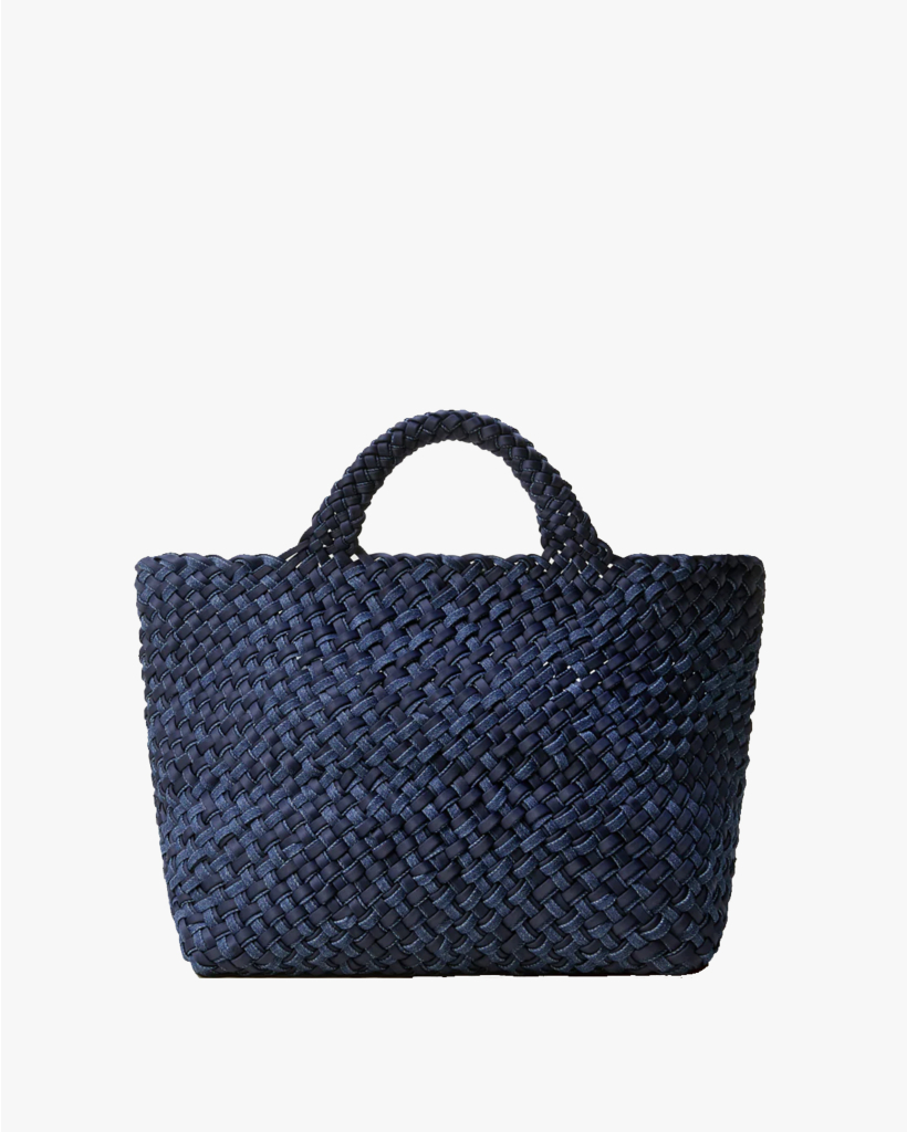 St. Barths Medium Tote Double Weave Denim