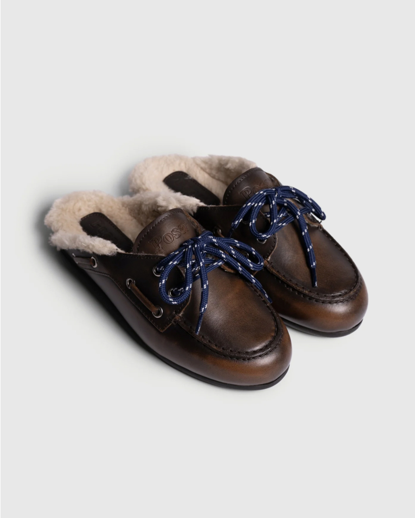 Fur Boat Lufer Mule Coffee