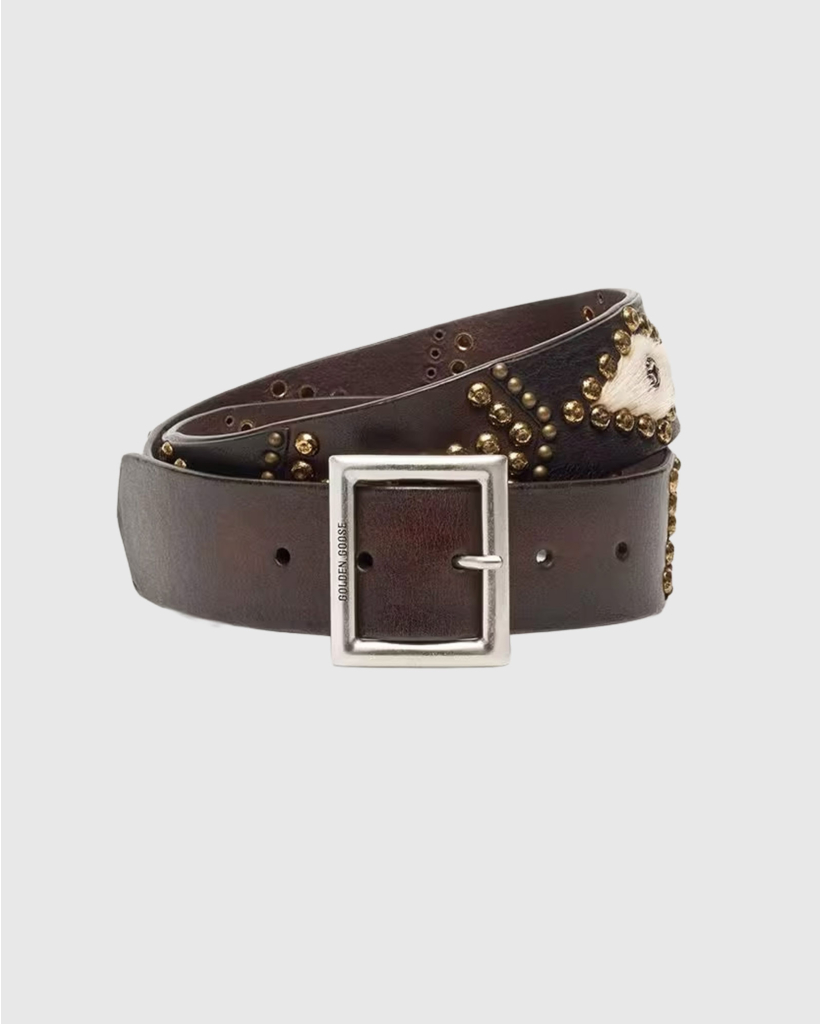 Sierra Leren Riem Mahogany