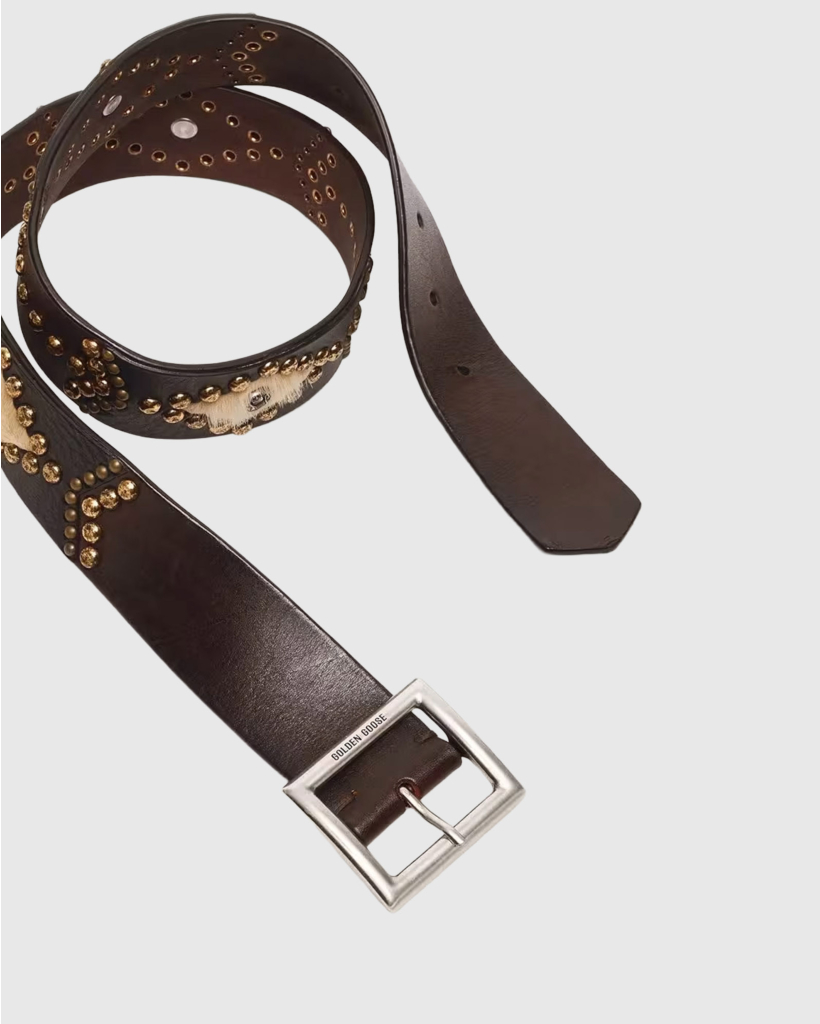 Sierra Leren Riem Mahogany