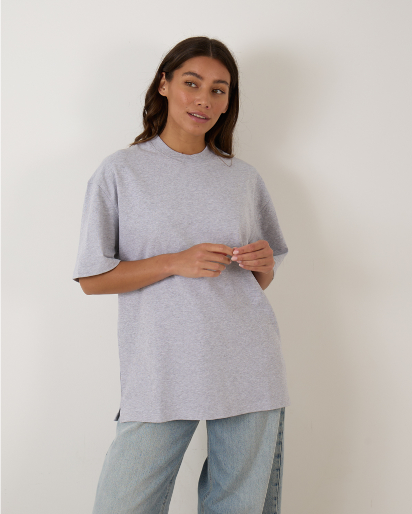 George Oversized Tee Grijs