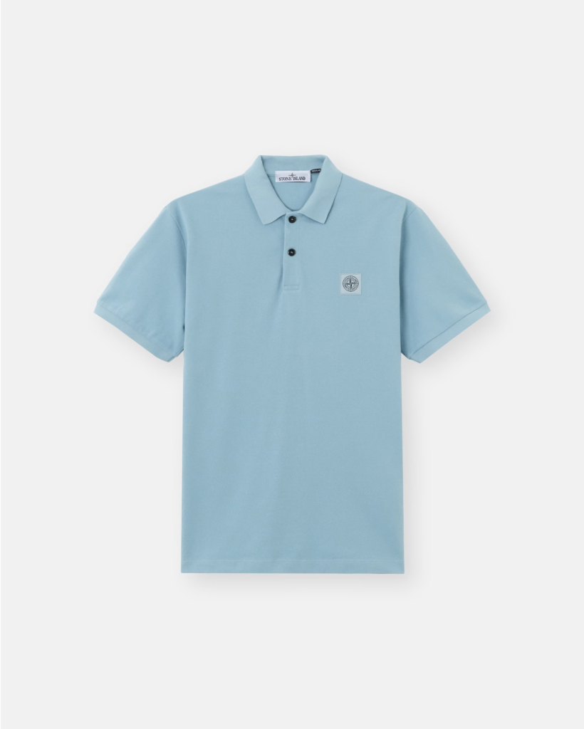 2200011 Polo Korte Mouw Dust Blue