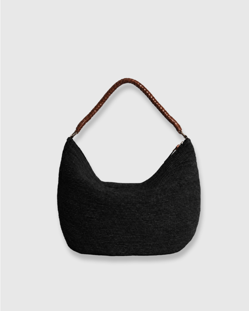 Utopia Tas Raffia Zwart