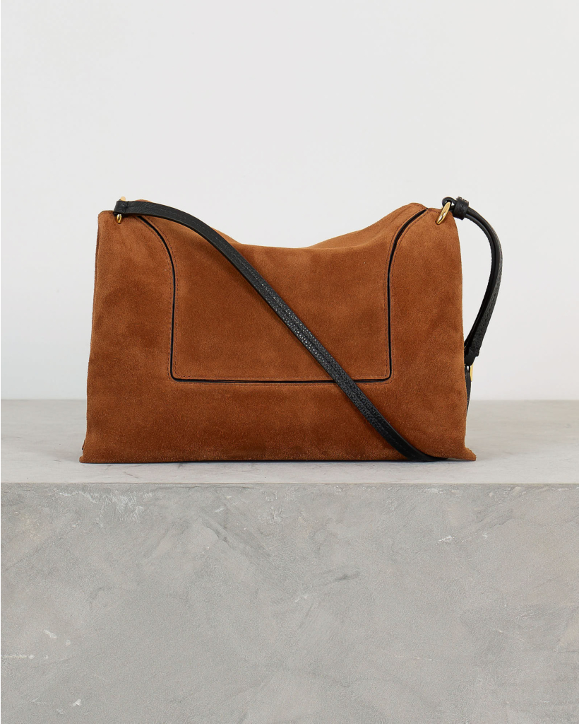Penelope Slouch Bag Saddle Suede