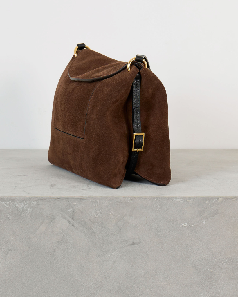 Penelope Slouch Bag Pallisander Suede
