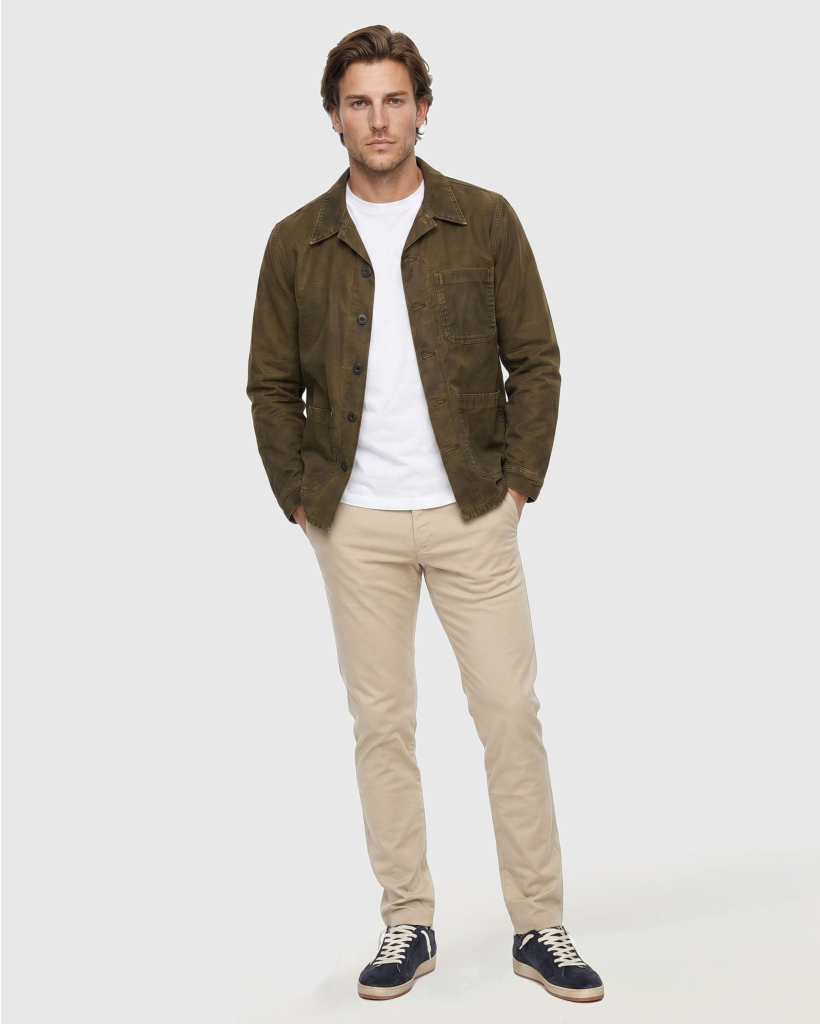 Overshirt Washed Brown