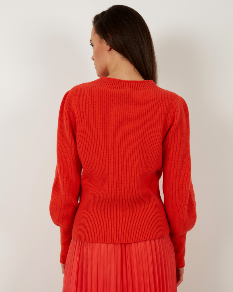 Marc Cain Collections Pullover ronde hals koraal