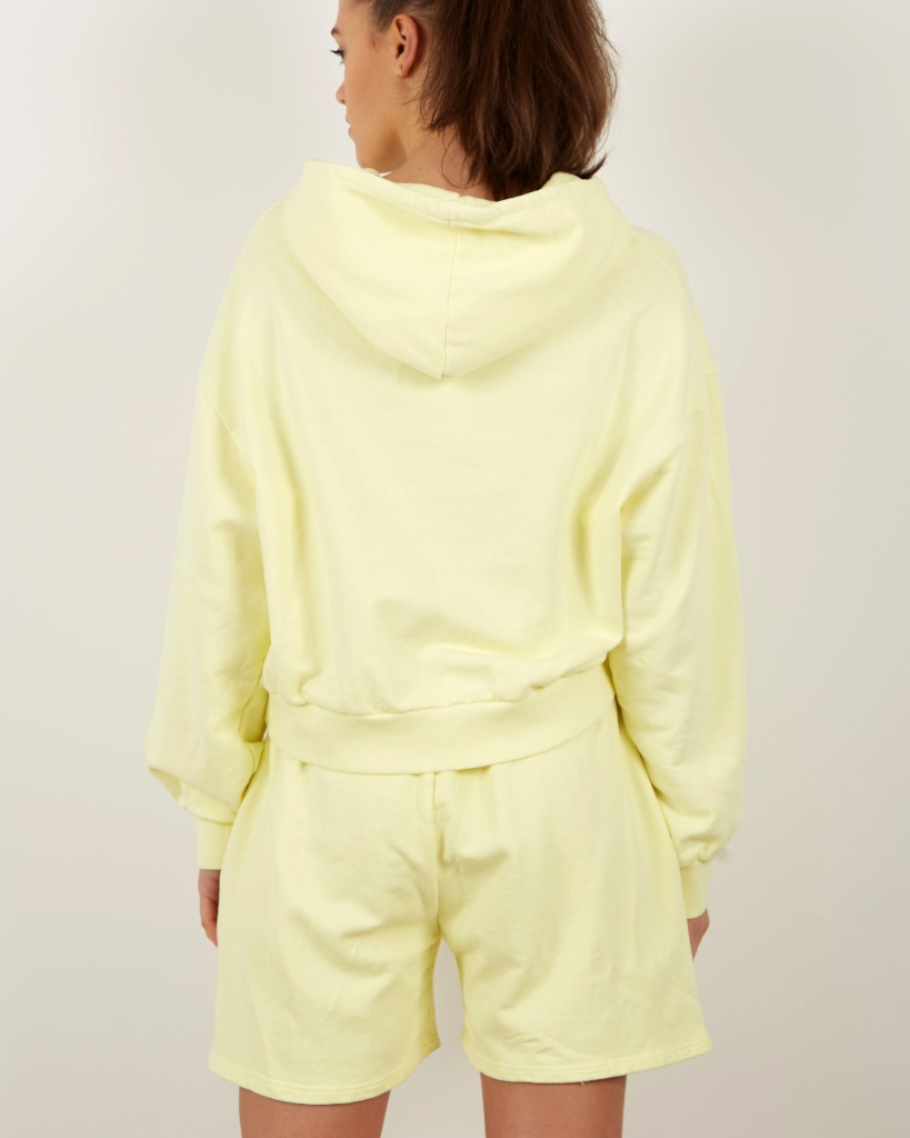 Follovers Kylie hoodie cropped yellow