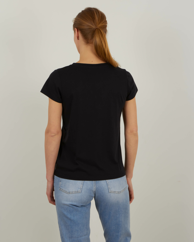 SET t-shirt km v-hals 9990 black