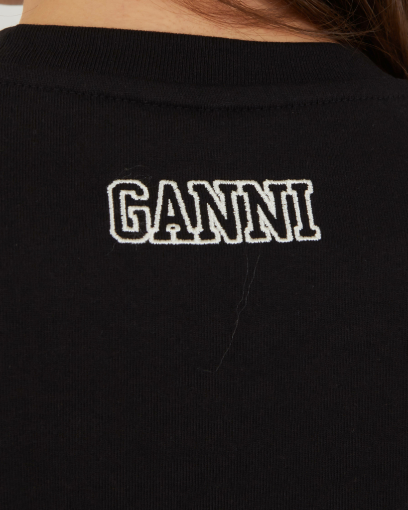 Ganni T-shirt Jurk zwart