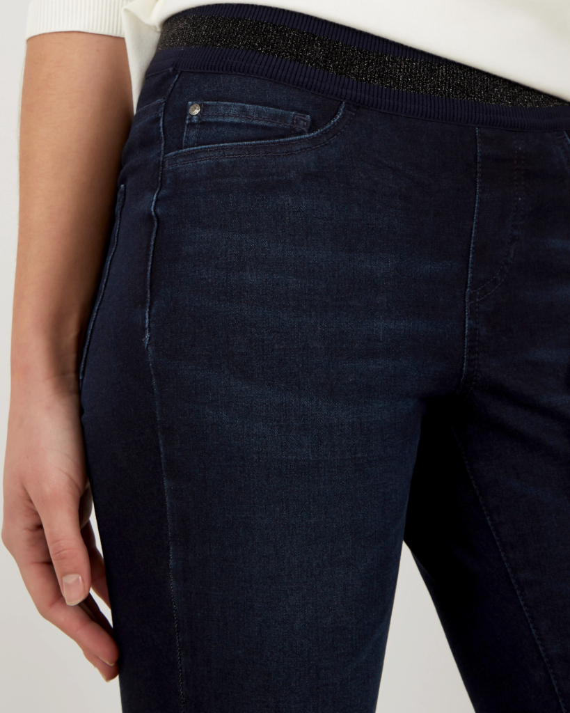 Cambio Jeans met glitter waistband