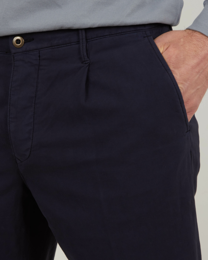 Incotex  Pantalon casual donkerblauw