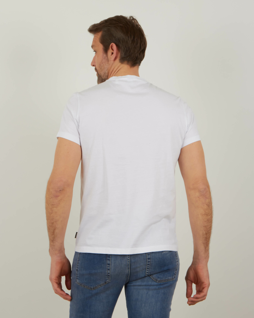 Aspesi T-shirt wit met tekst