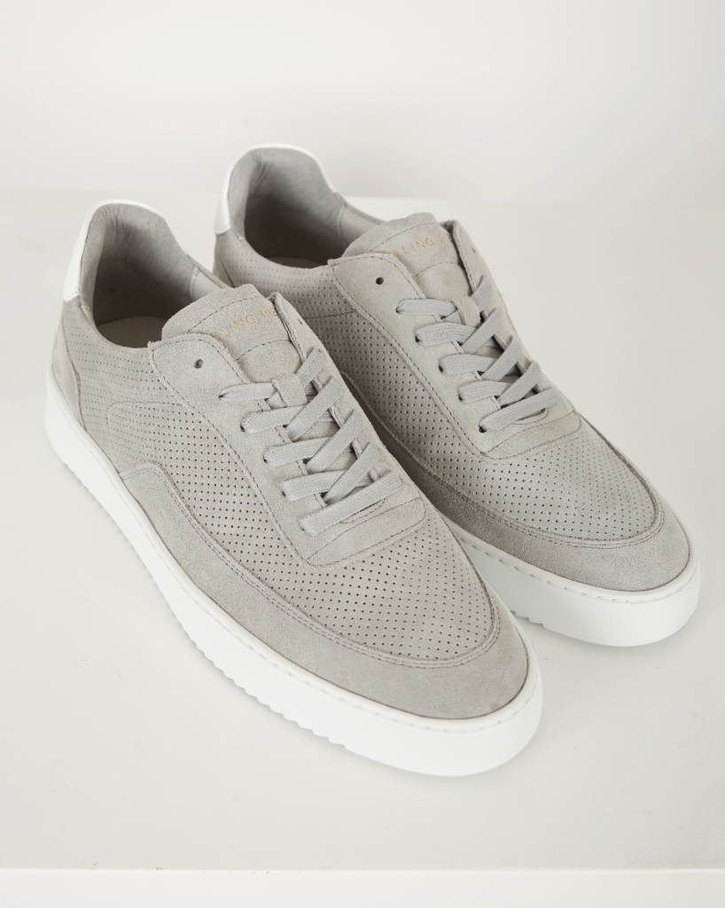 Filling Pieces  Sneaker Mondo Perforated light grey