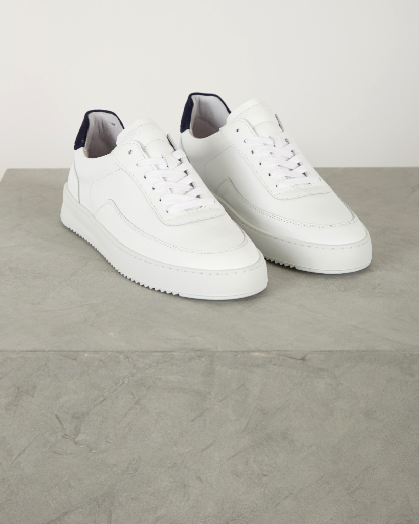 Filling Pieces  Sneaker ripple bianco navy blue