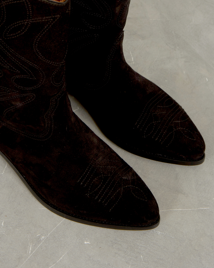 Closed Western Suede Boots