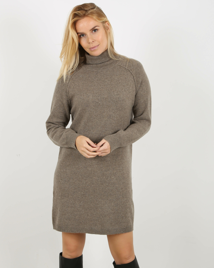 SET Knitted Dress Taupe