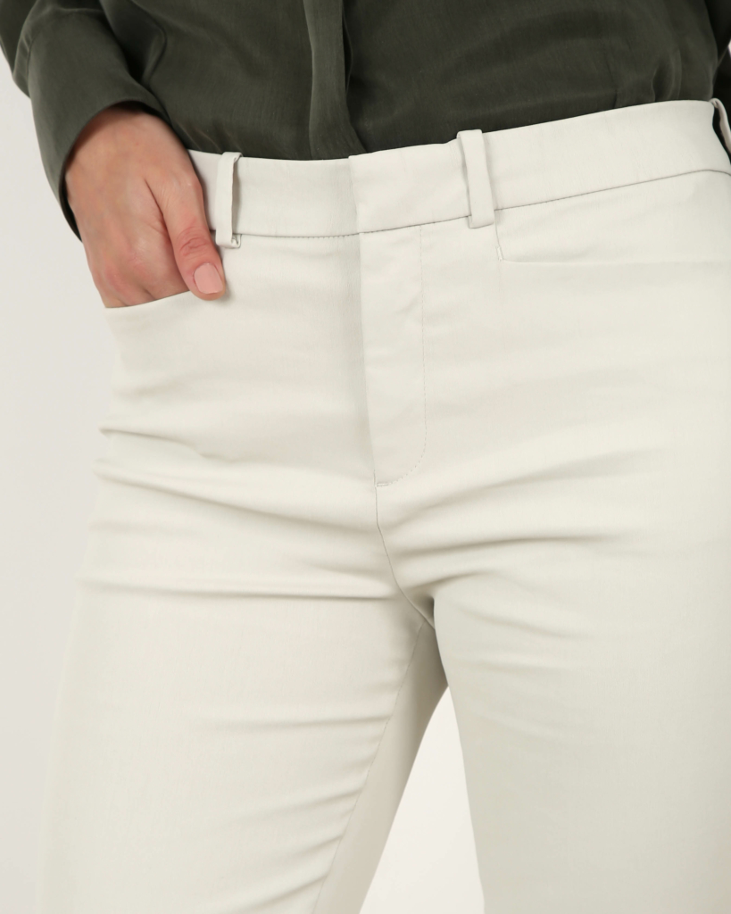 Drykorn  Pantalon Slim Fit Off White