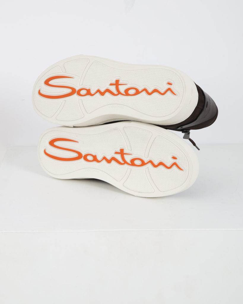 Santoni  Sneaker Hoog Marrone