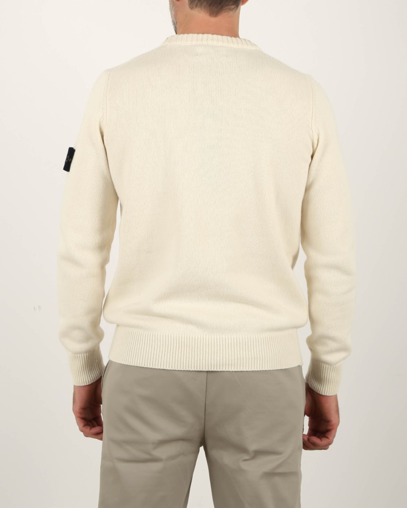 Stone Island Pullover ronde hals met logopatch