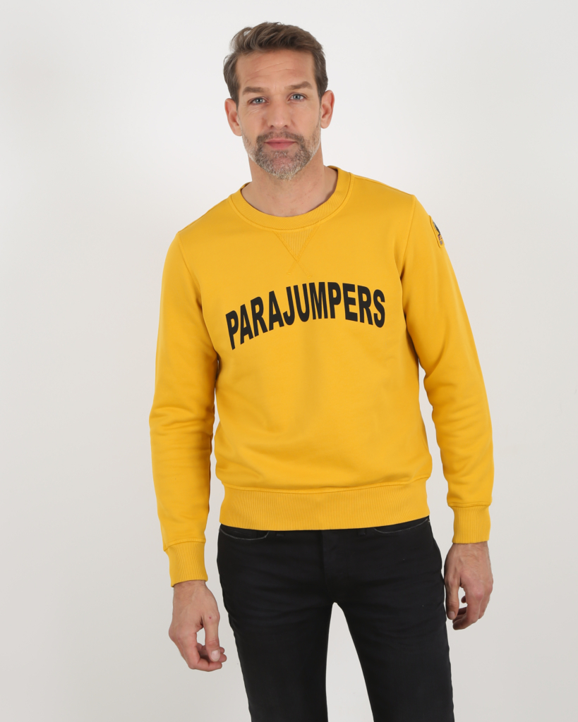 Parajumpers Caleb sweater met logoprint Geel