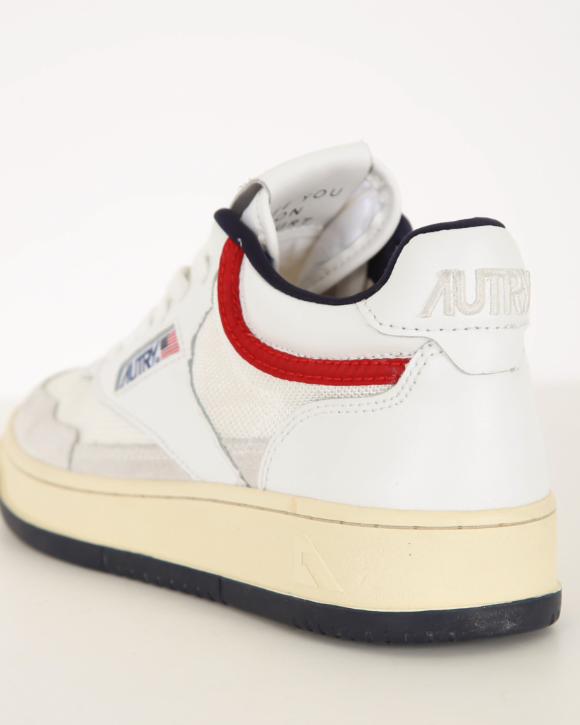 Autry Sneakers Mid Open White Usa