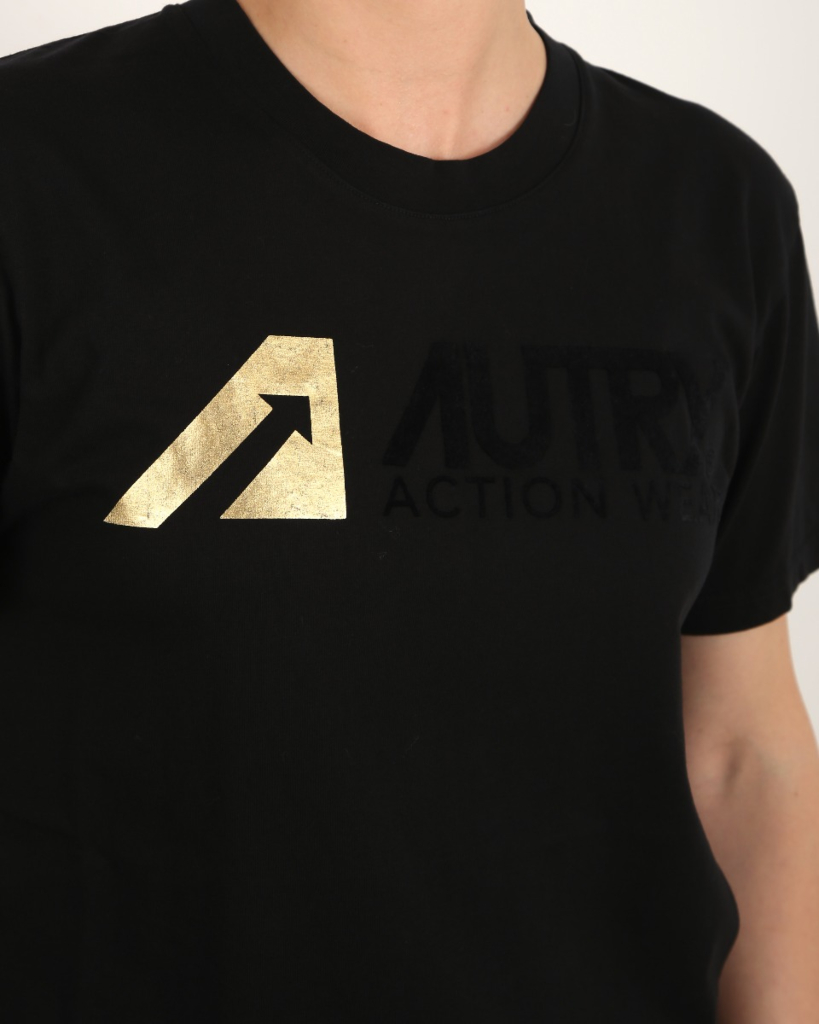 Autry T-shirt Logoprint Zwart